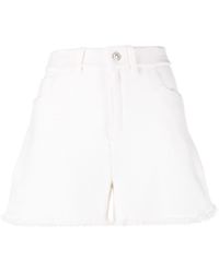 Barrie - Frayed-detailing Knitted Shorts - Lyst