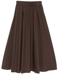 P.A.R.O.S.H. - Elasticated A-Line Midi Skirt - Lyst