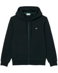 Lacoste - Classic Fit Zip-Up Fleece Sweatshirt - Lyst