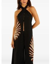 FARM Rio - Ammonite Printed Halterneck Top - Lyst
