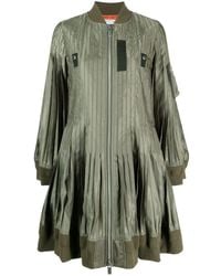 Sacai - Manteau plissé à design asymétrique - Lyst