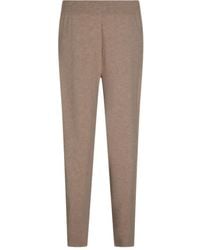 Malo - Elastic-Waistband Cashmere Straight-Leg Trousers - Lyst