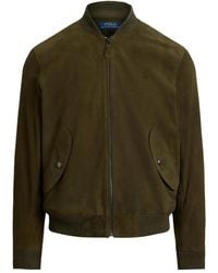 Polo Ralph Lauren - スエード ボンバージャケット - Lyst
