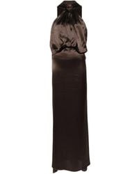 The Attico - Robe En Soie À Coupe Longue - Lyst