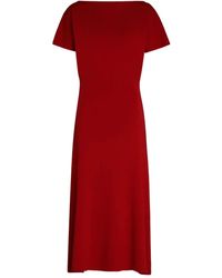 P.A.R.O.S.H. - Short-Sleeve Midi Dress - Lyst