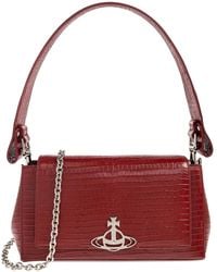 Vivienne Westwood - Medium Hazel Croc-Embossed Shoulder Bag - Lyst