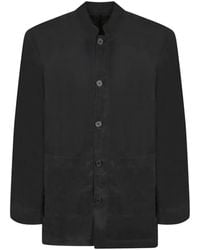 Officine Generale - Soren Mandarin-Collar Button-Up Jacket - Lyst