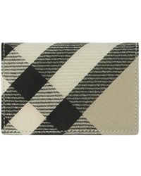 Burberry - Check-Pattern Cardholder - Lyst