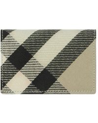 Burberry - Check-Pattern Cardholder - Lyst