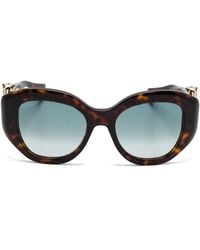 Cartier - Panthère De Cartier Geometric-Frame Sunglasses - Lyst