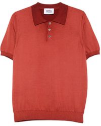 Alpha Studio - Polo À Col Rayé - Lyst
