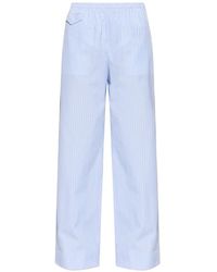 A.P.C. - Striped Wide-Leg Trousers - Lyst