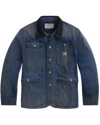 RRL - Corduroy-Collar Jacket - Lyst