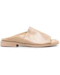 SERGIO MORETTI FIRENZE - Open-Toe Leather Sandals - Lyst
