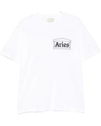 Aries - Temple Logo-Print T-Shirt - Lyst