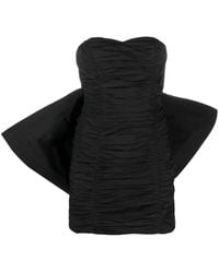 ROTATE BIRGER CHRISTENSEN - Bow-detail Pleated Minidress - Lyst