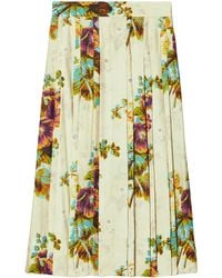 Tory Burch - Plooirok Met Bloemenprint - Lyst