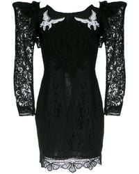 Martha Medeiros Short Lace Dress - Black