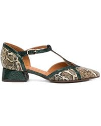 Chie Mihara - Hidrow Snake-Print Leather Heeled Pumps - Lyst