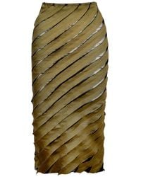 Ioana Ciolacu - Spiral Panelled Midi Skirt - Lyst