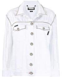 Philipp Plein - フリンジディテール デニムジャケット - Lyst