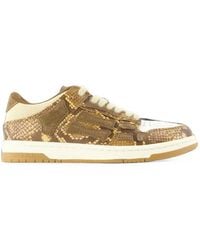 Amiri - Printed Python Skel Top Low Sneakers - Lyst