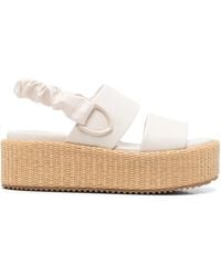 Blauer - 50 Mm Sandalen Met Ronde Neus En Plateauzool - Lyst