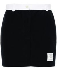 Thom Browne - Cotton Mini Skirt - Lyst