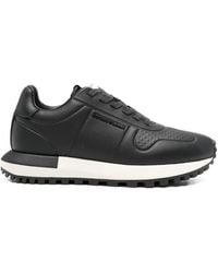 Emporio Armani - Leather Sneakers - Lyst