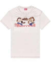 DIESEL - T-Shirt T-Norm-T15 À Imprimé Graphique - Lyst