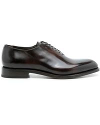 Ferragamo - Chaussures oxford en cuir à lacets - Lyst