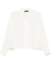 Fabiana Filippi - Chemise À Ornements De Perles Et Manches Longues - Lyst