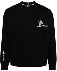 3 MONCLER GRENOBLE - Embossed-logo Cotton Sweatshirt - Lyst