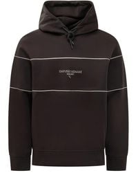 Emporio Armani - Hoodie With Logo - Lyst