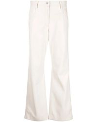 MSGM - High-Waisted Faux-Leather Trousers - Lyst