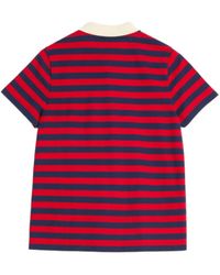 Valentino Garavani - Striped Cotton Polo Shirt - Lyst