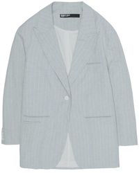 Bimba Y Lola - Pinstripe Single-Button Blazer - Lyst