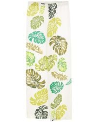 Amir Slama - Palm Leaf Print Drawstring Trousers - Lyst