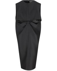 Balenciaga - Wool Silk Short Cocoon Dress - Lyst