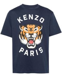 KENZO - T-shirt Lucky Tiger en coton - Lyst