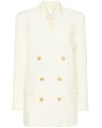 Zimmermann - Double-Breasted Blazer - Lyst