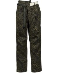 ANDERSSON BELL - Pantaloni Cargo Con Stampa Leopardata - Lyst