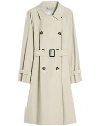 Max Mara - Imperméable Boutonné À Ceinture - Lyst