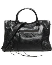 Balenciaga - Medium Le City Leather Tote Bag - Lyst