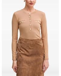 MARC AUREL - Button-Detail Top - Lyst