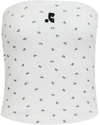 Rest&Recreation - Logo-Pattern Tube Top - Lyst
