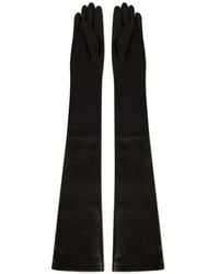Alberta Ferretti - Long-Length Leather Gloves - Lyst