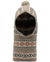 Kapital - Pompom Patterned Hat - Lyst