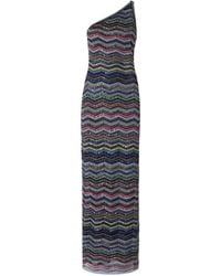 Missoni - Robe Longue Ornée De Sequins À Une Épaule - Lyst
