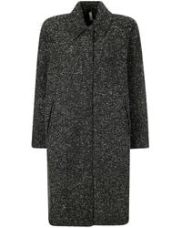 Boboutic - Wool-Cashmere Blend Concealed Button Coat - Lyst